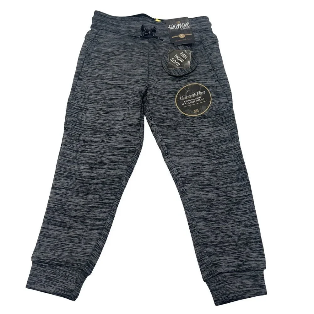 3/$30 Hollywood The‎ Jean People Honeycomb Fleece Jogger, Gray, Boys Size 4